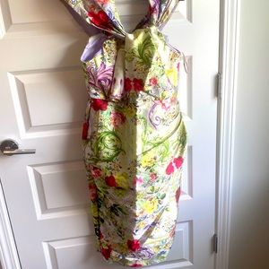Green Off Should Midi Dress